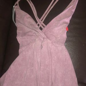 Foreign Exchange Pink/Purple acid washed dress👗